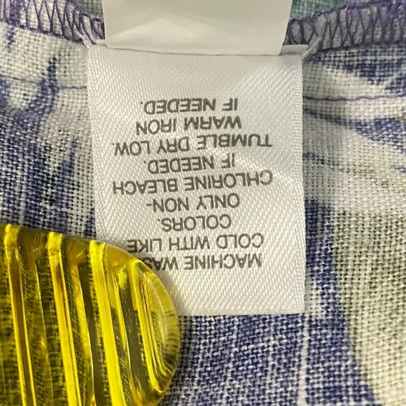 J. Jill Linen Floral Dress - purple , Pink, Green, white - Picture 6 of 7